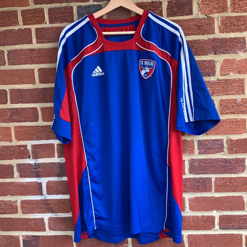 Men’s fc Dallas vintage mls adidas soccer jersey XXL
